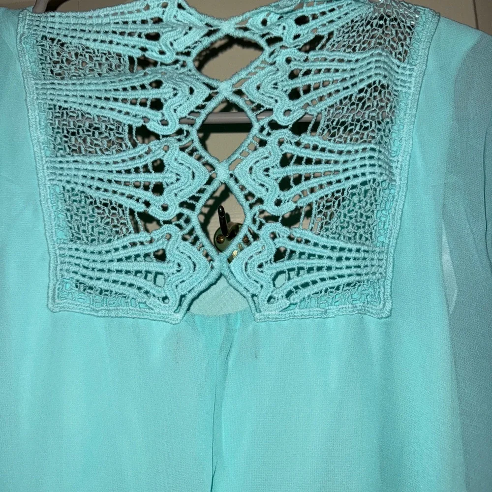 Joni Kristopher Elegant Aqua Sleeveless Dress BNWT - Picture 5 of 5